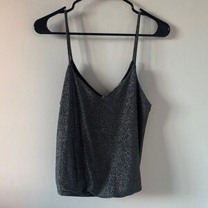 Express Shimmering Black Camisole